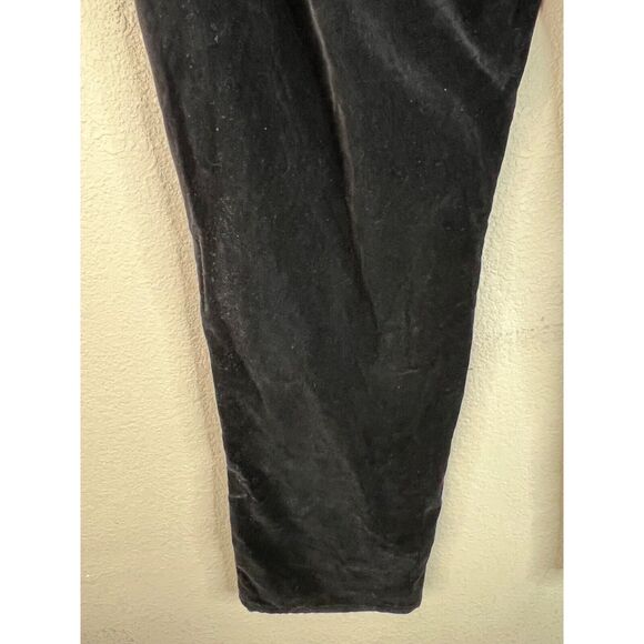 Ralph Lauren Petite Black Velvet Pants Size 8 petite VTG Y2K Gorpcore - Picture 8 of 16